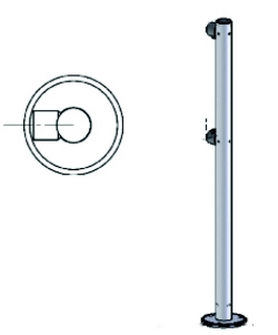 OXGARD ВЗР 1996.01 Стойка ограждения (односторонняя)