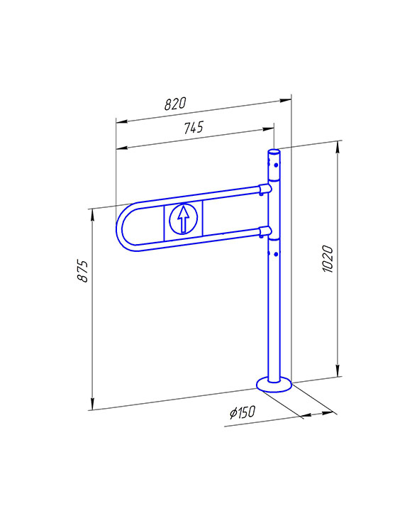 Ростов-Дон К11М лв ХРОМ Калитка (без дуги)