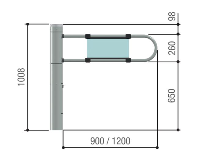 CAME (821XA-0010) Створка 900 мм для SALOON 40