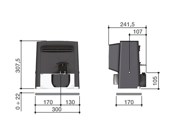 CAME BX708RC KIT combo Комплект автоматики для откатных ворот