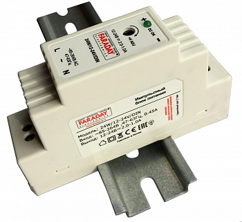 FARADAY 24W/12-24V/DIN Блок питания
