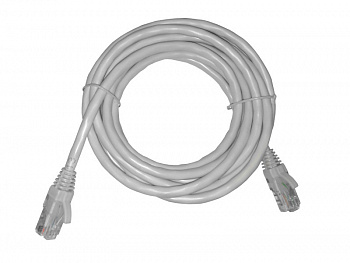 Netko Патч-корд UTP4 rj45-rj45, cat.6, 3.0м, BC, LSZH, серый, литой коннектор Optima