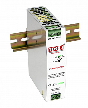 FARADAY UPS 75W/24V/DIN Блок бесперебойного питания