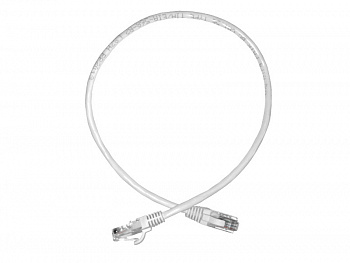 Netko Патч-корд UTP4 cat 5e, 0,5м, ВС, LSZH, белый, литой коннектор Optima