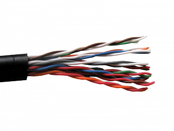 Netko Кабель LC UTP10 cat.3, 305м, 0,40мм, наружный, черный