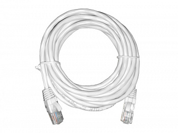 Netko Патч-корд UTP4 cat 5e, 3,0м, ВС, LSZH, белый, литой коннектор Optima
