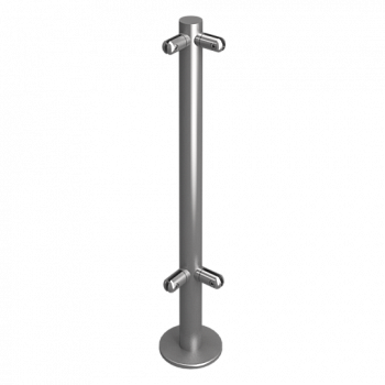 OXGARD под стекло L-образная H=800 мм Стойка ограждения 