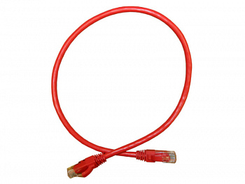 Netko Патч-корд UTP4 cat.5e, 3.0м, литой коннектор, красный, CKC