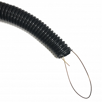 Netko Труба гофрированная, ПНД, легкая, с зондом, d16 мм, черная, 100м "С"