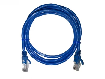 Netko Патч-корд UTP4 cat 5e, 1,5м, ВС, LSZH, синий, литой коннектор Optima
