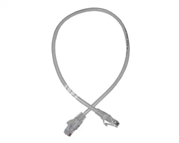 Netko Патч-корд UTP4 cat 5е, 0,5м, ВС, LSZH, серый, литой коннектор Optima (упак 10)