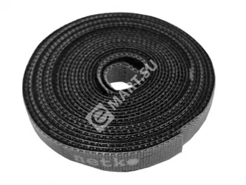 Netko Лента-липучка многоразовая 10мм*3м, с насечками для отрыва (каждые 2 см), черная Optima